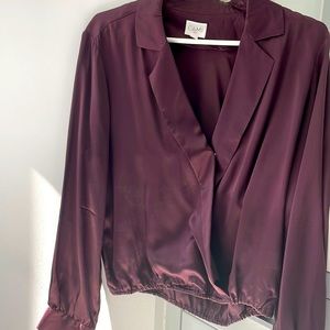 Cami NYC BURGUNDY BLOUSE